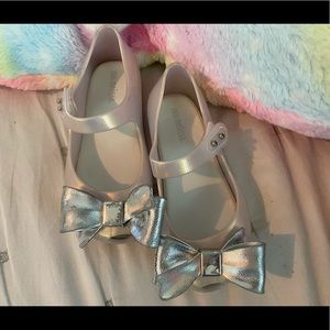 SOLD MiniMelissa cute silver sandals